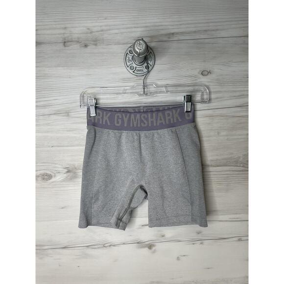 Gymshark Compression Shorts Womens Small Gray Training Performance Logo Athletic - Picture 1 of 8